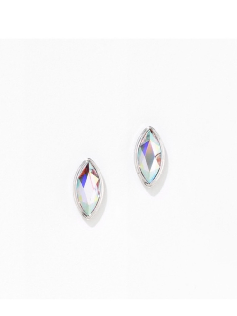 BNIB Touchstone Crystal by Swarovski Marquis Stud Earrings (retired)